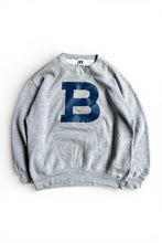 画像をギャラリービューアに読み込む, MADE IN USA 90'S "B" PRINT SWEATSHIRT / GRAY [SIZE: L USED]
