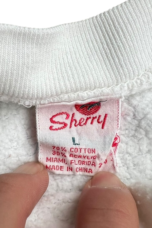 90'S MICKEY SWEATSHIRT / WHITE [SIZE: L USED]