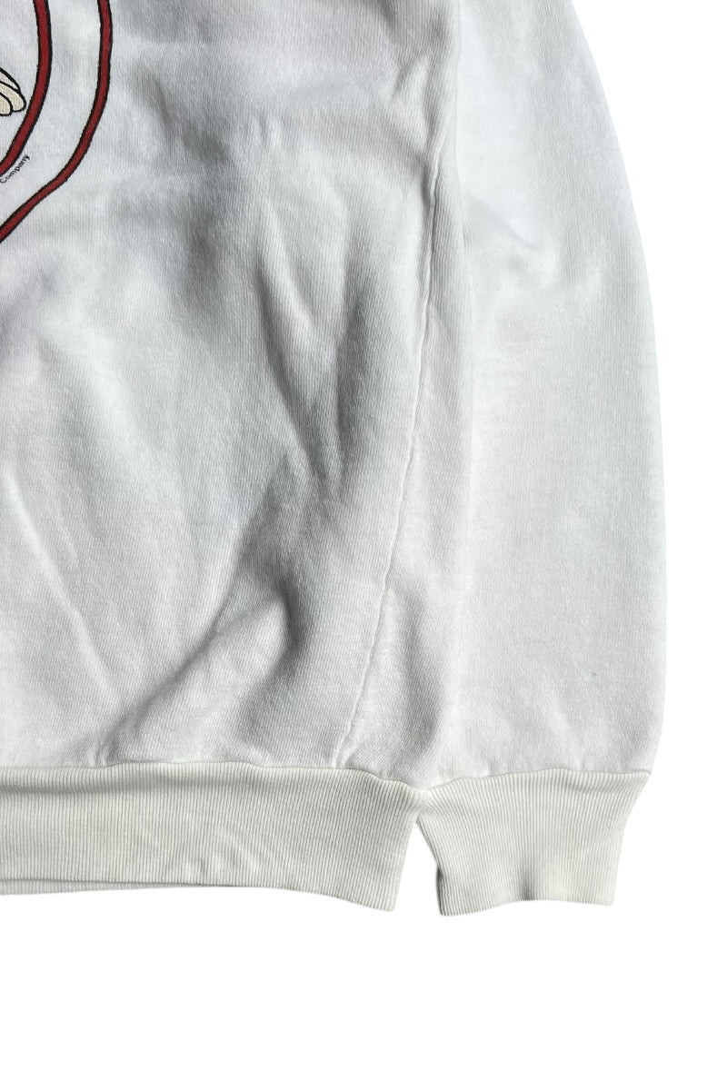 90'S MICKEY SWEATSHIRT / WHITE [SIZE: L USED]
