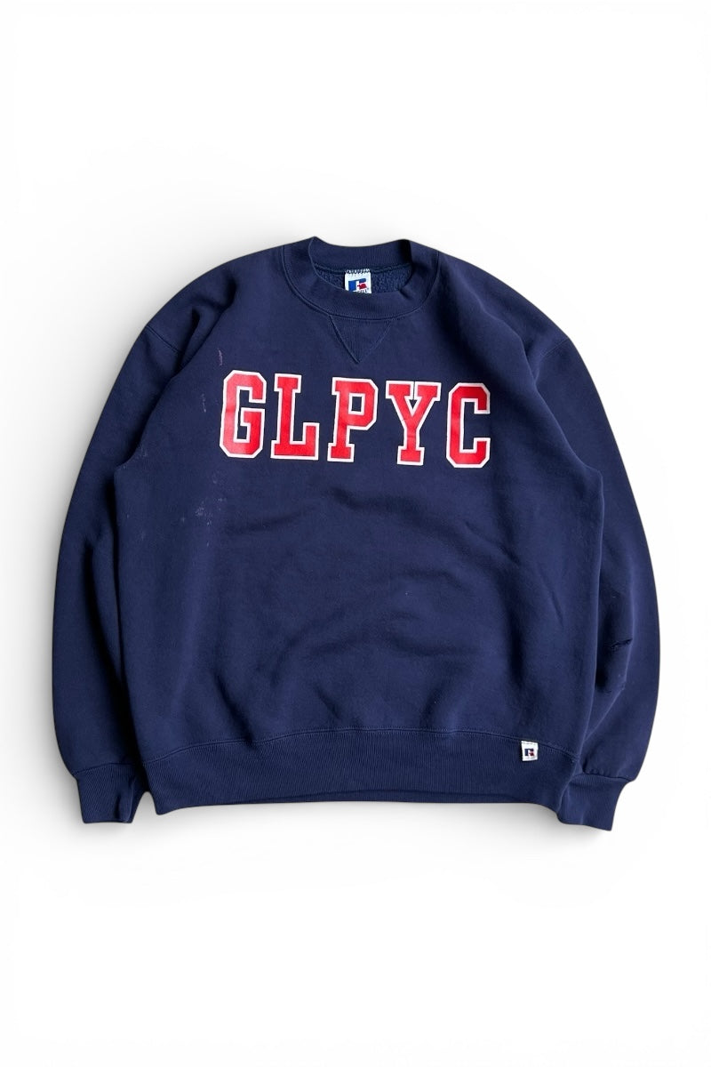 MADE IN USA 90'S GLPYC SWEATSHIRT / NAVY [SIZE: L USED]