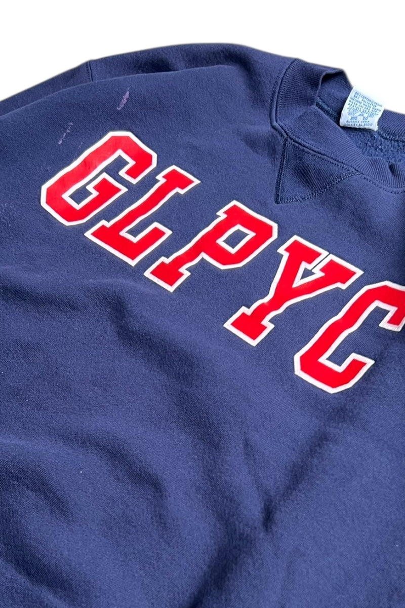 MADE IN USA 90'S GLPYC SWEATSHIRT / NAVY [SIZE: L USED]