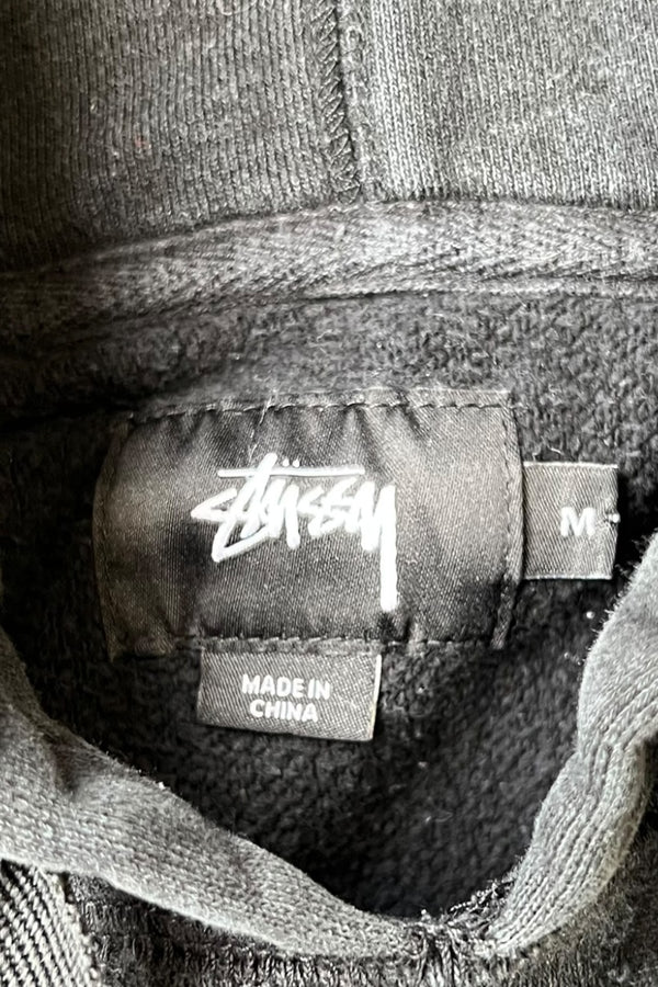 HOODIE SWEATSHIRT FADED BLACK / BLACK [SIZE: M USED]