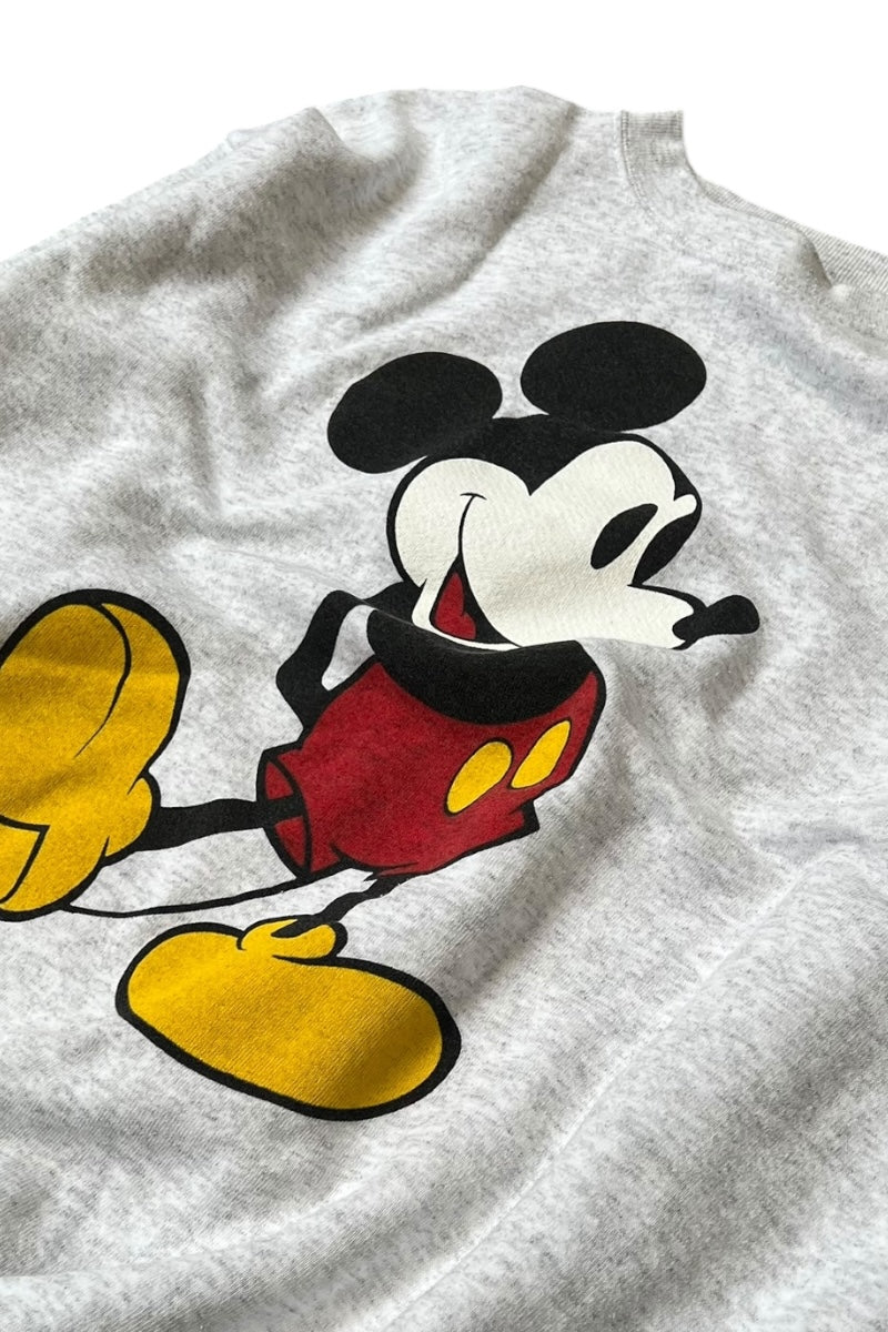 MADE IN USA 90'S MICKEY SWEATSHIRT / GRAY [SIZE: XL USED]