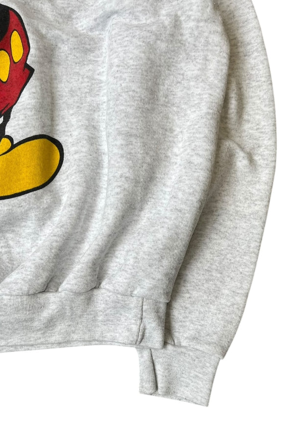 MADE IN USA 90'S MICKEY SWEATSHIRT / GRAY [SIZE: XL USED]