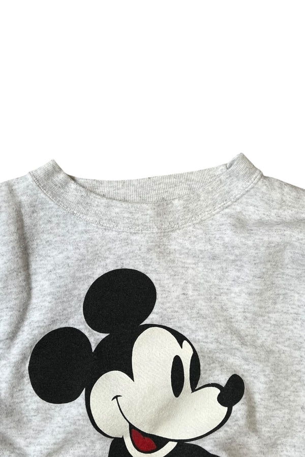 MADE IN USA 90'S MICKEY SWEATSHIRT / GRAY [SIZE: XL USED]