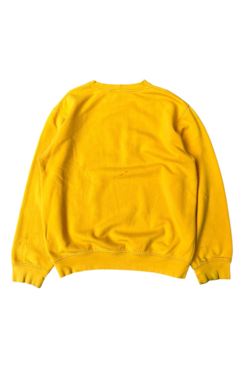 Y2K EARLY 00'S SWEATSHIRT / YELLOW [SIZE: M USED]