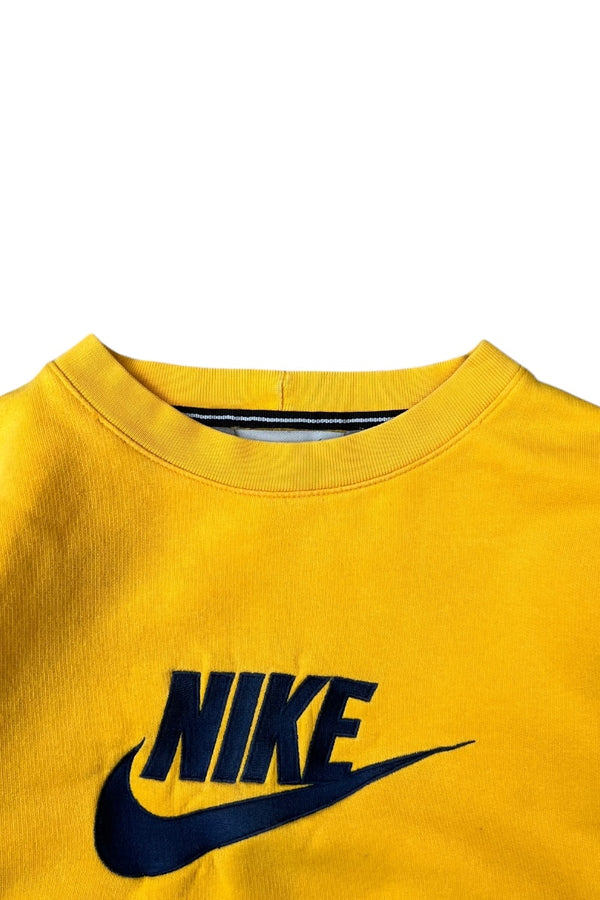Y2K EARLY 00'S SWEATSHIRT / YELLOW [SIZE: M USED]