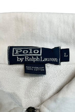 画像をギャラリービューアに読み込む, 90'S P LOGO HALF-ZIP L/S POLO SHIRT / WHITE [SIZE: L USED]
