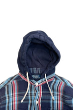 画像をギャラリービューアに読み込む, 90'S L/S CHECK HOODIE SWEAT SHIRT / CHECK [SIZE: L USED]
