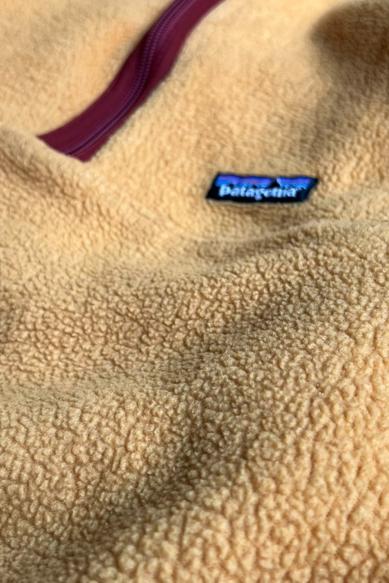 02'S SYNCHILLA HALF-ZIP FLEECE JACKET / YELLOW [SIZE: M USED]