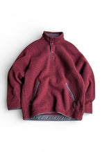 画像をギャラリービューアに読み込む, MADE IN USA 97'S LIGHTWEIGHT SYNCHILLA BIG-T TYPE HALF-ZIP / BURGUNDY [SIZE: M USED]
