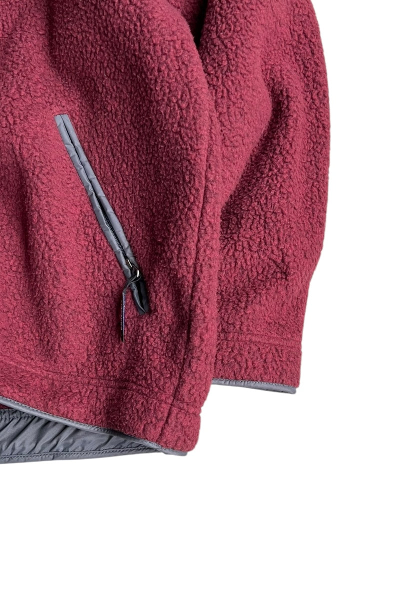 MADE IN USA 97'S LIGHTWEIGHT SYNCHILLA BIG-T TYPE HALF-ZIP / BURGUNDY [SIZE: M USED]