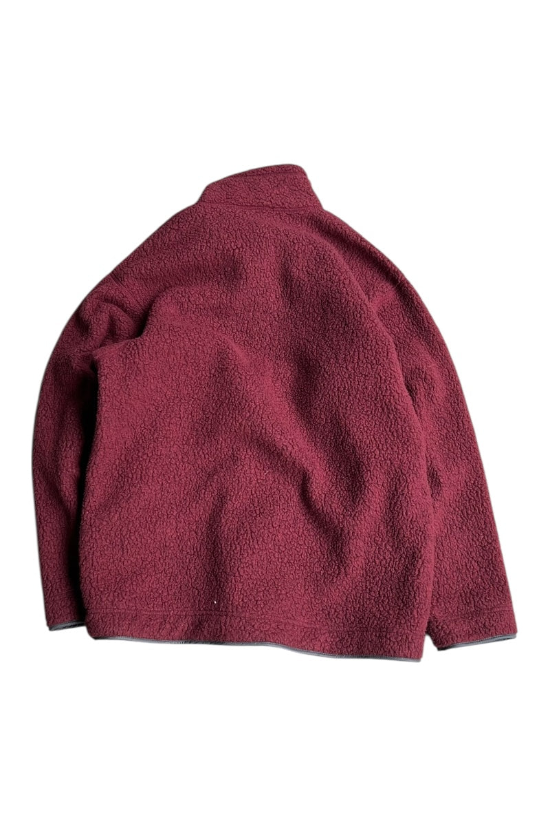 MADE IN USA 97'S LIGHTWEIGHT SYNCHILLA BIG-T TYPE HALF-ZIP / BURGUNDY [SIZE: M USED]