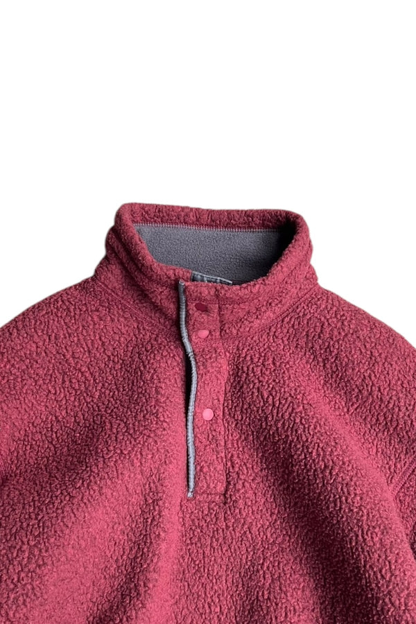 MADE IN USA 97'S LIGHTWEIGHT SYNCHILLA BIG-T TYPE HALF-ZIP / BURGUNDY [SIZE: M USED]