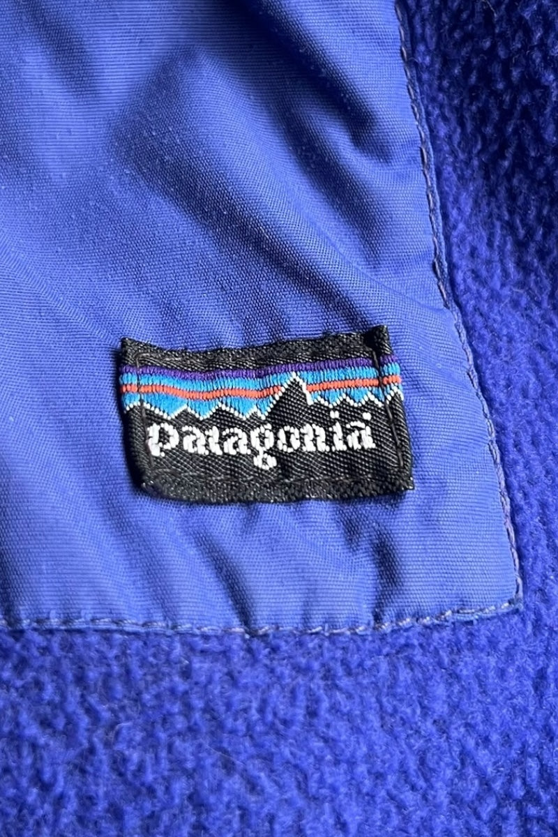 MADE IN USA 89-93'S SYNCHILLA HALF-ZIP PULLOVER JACKET / PURPLE [SIZE: M USED]