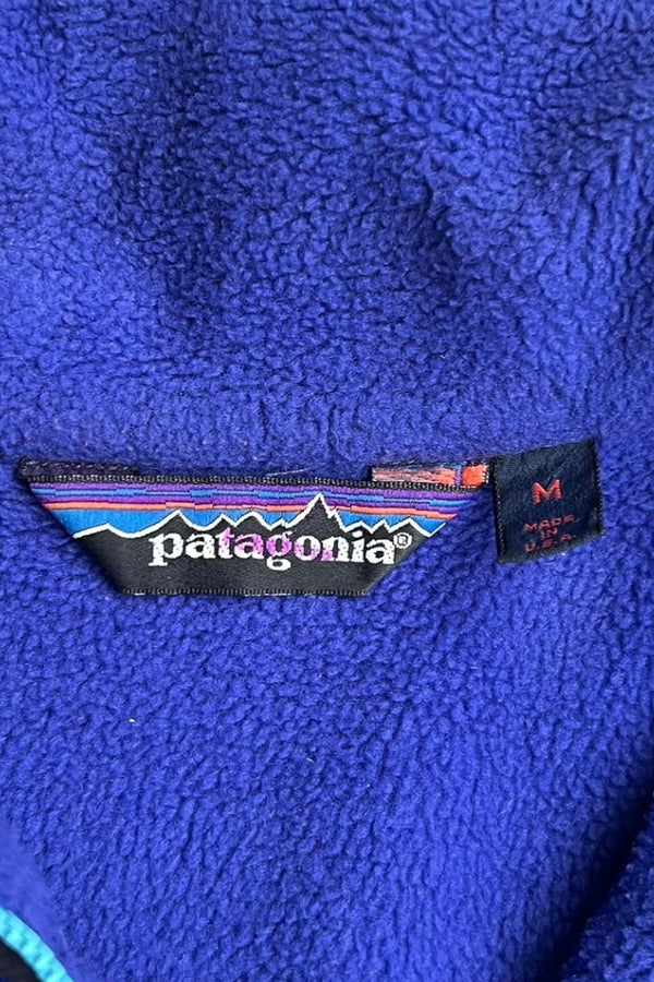 MADE IN USA 89-93'S SYNCHILLA HALF-ZIP PULLOVER JACKET / PURPLE [SIZE: M USED]