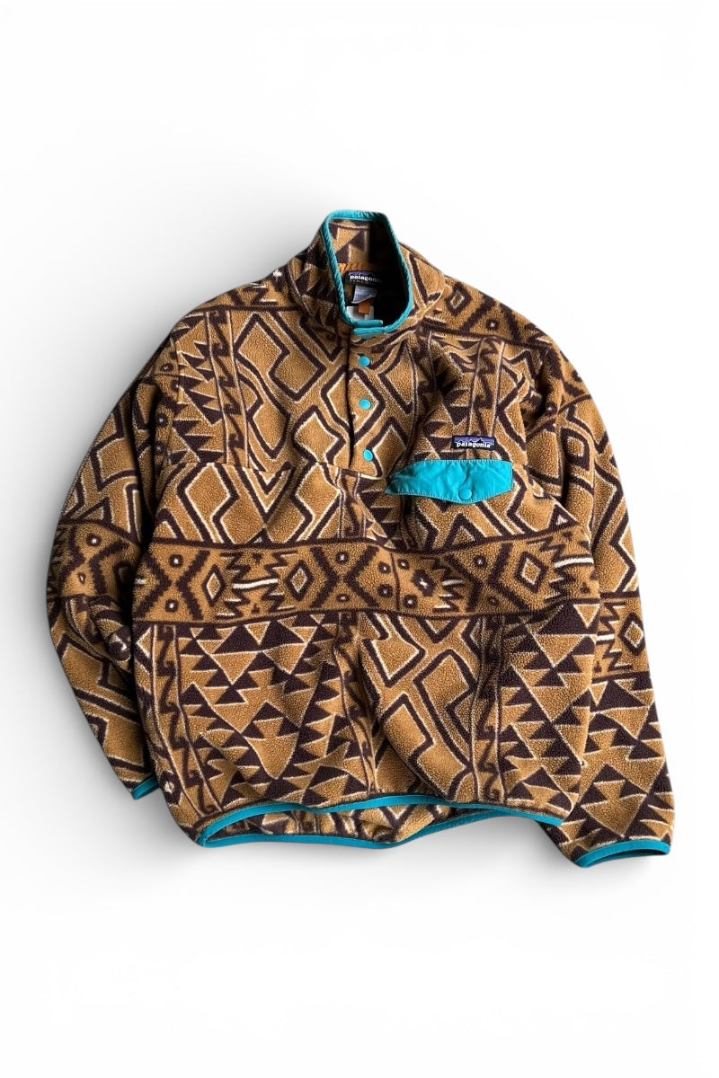 14'S SYNCHILLA T-SNAP FLEECE JACKET / PATTERN [SIZE: S USED]