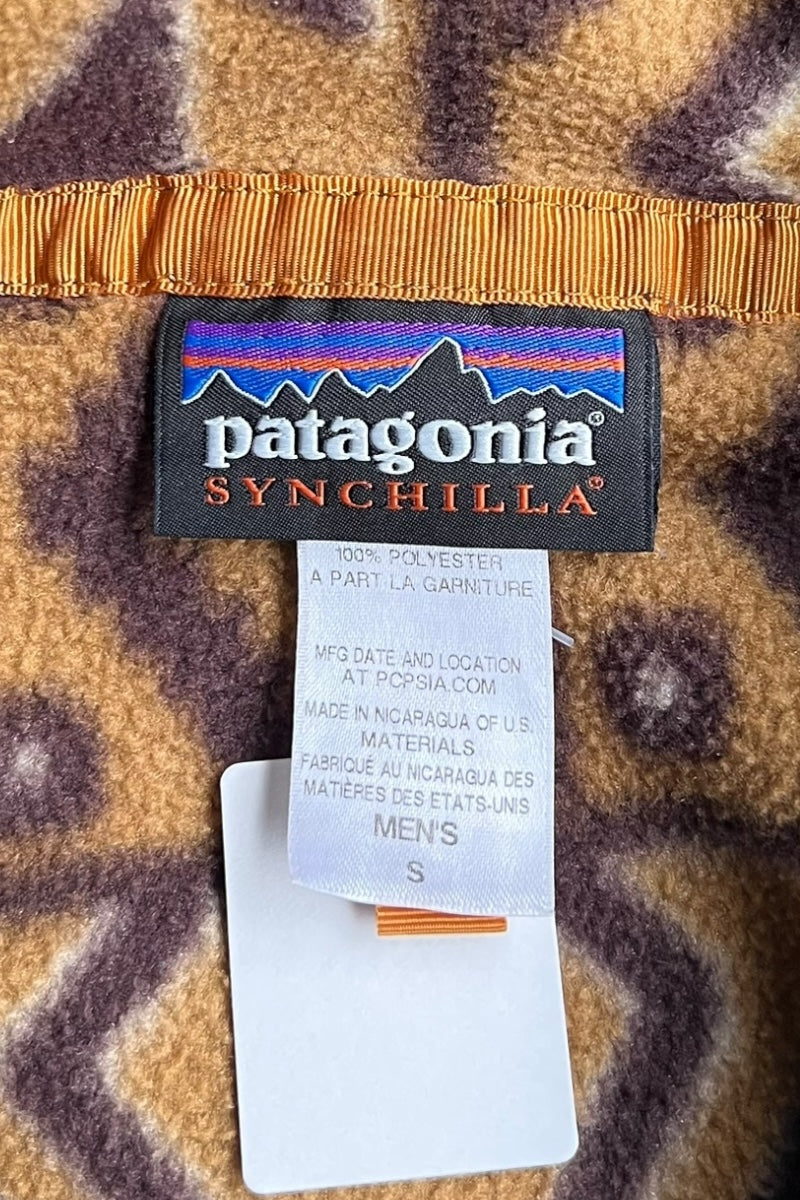 14'S SYNCHILLA T-SNAP FLEECE JACKET / PATTERN [SIZE: S USED]