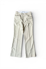 画像をギャラリービューアに読み込む, MADE IN ITALY FLARE SLACKS PANTS / BEIGE [SIZE: 44 USED]
