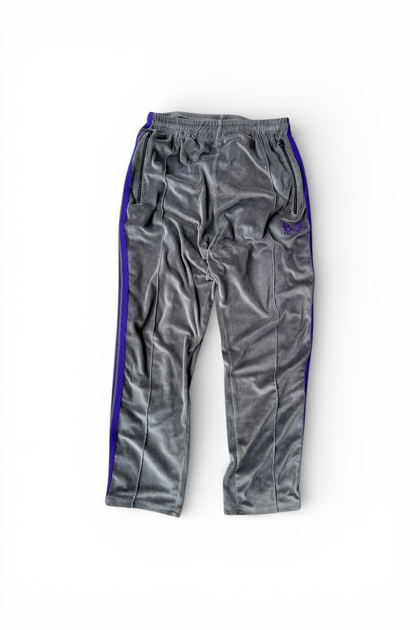 MADE IN JAPAN VELOUR TRACK PANTS / GRAY [SIZE: M USED]
