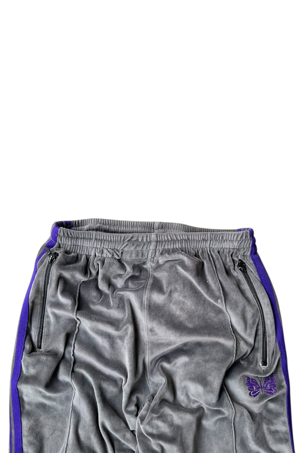 MADE IN JAPAN VELOUR TRACK PANTS / GRAY [SIZE: M USED]