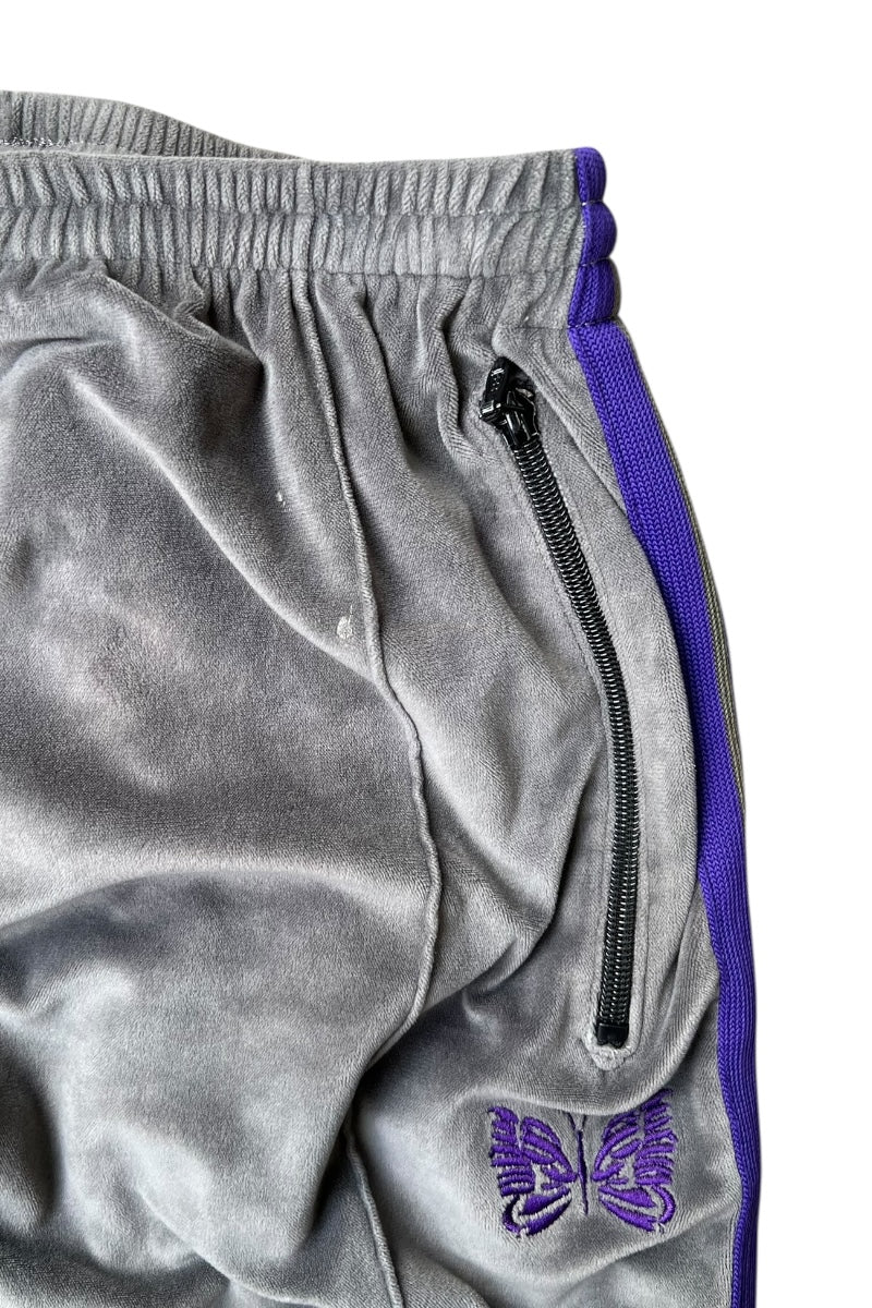 MADE IN JAPAN VELOUR TRACK PANTS / GRAY [SIZE: M USED]