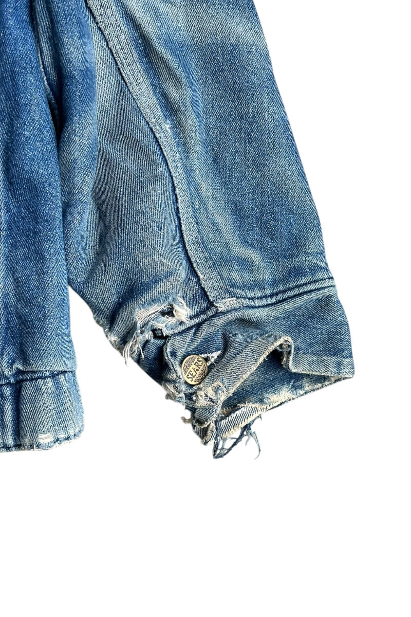 MADE IN USA 70-80'S COVERALL JACKET W/BLANKET LINER / INDIGO [SIZE: L USED]