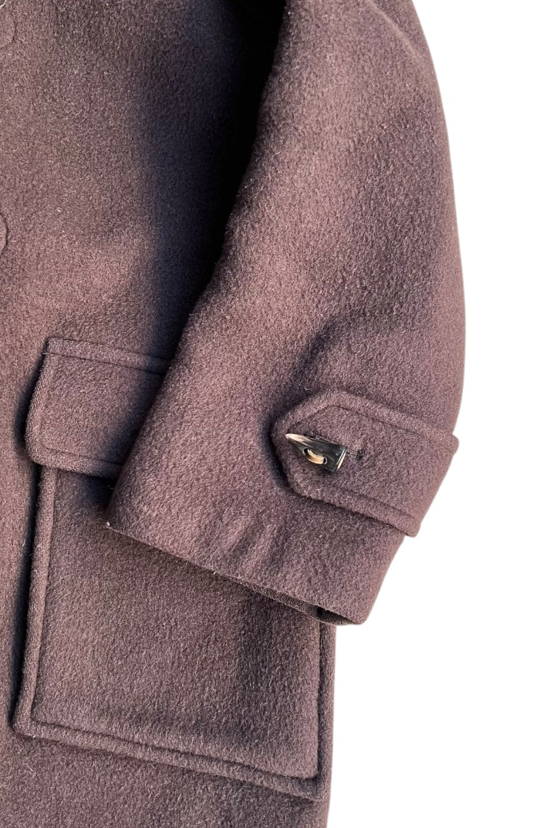 MADE IN ENGLAND DUFFLE COAT / BROWN [SIZE: 48 USED]