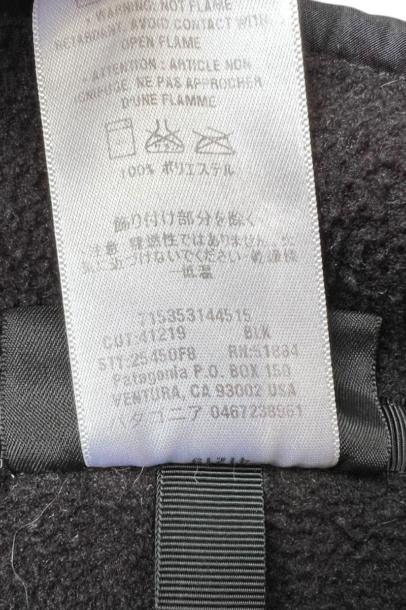 08'S T-SNAP FLEECE JACKET / BLACK [SIZE: S USED]