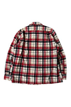 画像をギャラリービューアに読み込む, MADE IN USA 70-80'S L/S CHECK WOOL OPEN COLLAR SHIRT / CHECK [SIZE: L USED]
