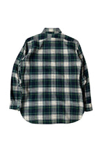 画像をギャラリービューアに読み込む, MADE IN USA 70-80'S L/S WOOL CHECK SHIRT / GREEN [SIZE: M USED]
