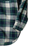 画像をギャラリービューアに読み込む, MADE IN USA 70-80'S L/S WOOL CHECK SHIRT / GREEN [SIZE: M USED]
