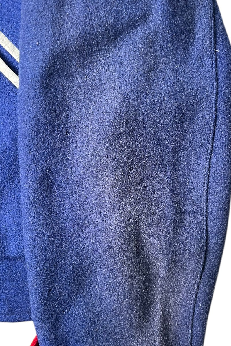 50-60'S WOOL STADIUM JACKET / NAVY [SIZE: 40 USED]