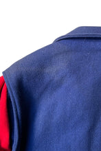 画像をギャラリービューアに読み込む, 50-60'S WOOL STADIUM JACKET / NAVY [SIZE: 40 USED]
