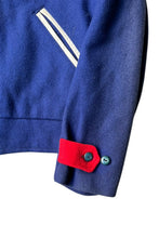 画像をギャラリービューアに読み込む, 50-60'S WOOL STADIUM JACKET / NAVY [SIZE: 40 USED]
