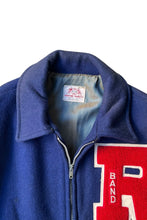 画像をギャラリービューアに読み込む, 50-60'S WOOL STADIUM JACKET / NAVY [SIZE: 40 USED]
