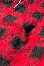 画像をギャラリービューアに読み込む, 90'S REVERSIBLE HALF-ZIP FLEECE JACKET / RED [SIZE: XL USED]
