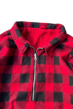 画像をギャラリービューアに読み込む, 90'S REVERSIBLE HALF-ZIP FLEECE JACKET / RED [SIZE: XL USED]
