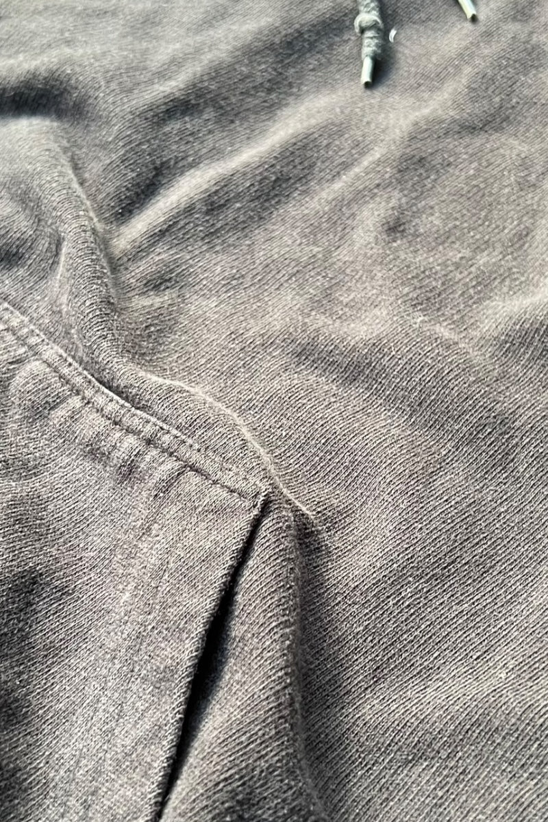 90'S-Y2K HOODIE SWEATSHIRT FADED BLACK / BLACK [SIZE: XL USED]
