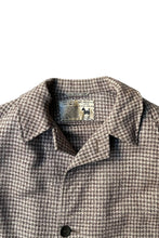 画像をギャラリービューアに読み込む, MADE IN USA 70-80'S WOOL CHECK COAT / BROWN [SIZE: M USED]
