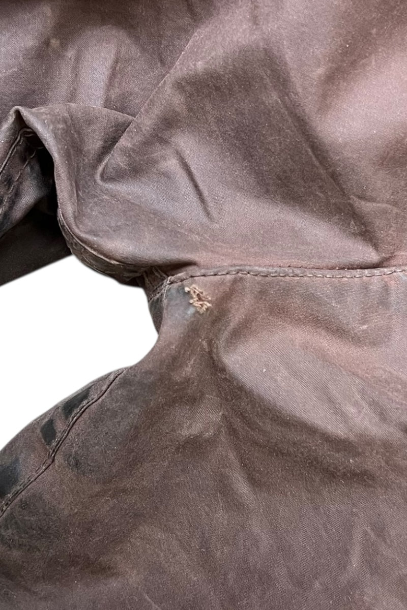 MADE IN ENGLAND BEAUFORT OILED JACKET / BROWN [SIZE: M USED]