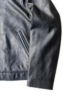 画像をギャラリービューアに読み込む, Y2K EARLY 00'S ZIP LEATHER JACKET / BLACK [SIZE: L USED]
