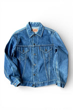 画像をギャラリービューアに読み込む, 80-90'S BIG E 3RD TYPE DENIM JACKET 復刻 / INDIGO [SIZE: M USED]
