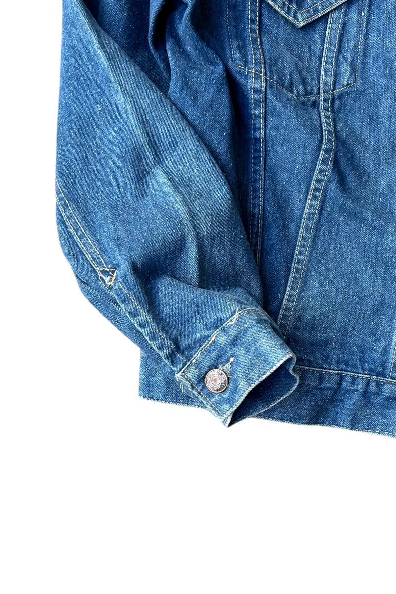 80s-90s BIG E 3RD TYPE DENIM JACKET REPLICA / INDIGO [SIZE: M USED]
