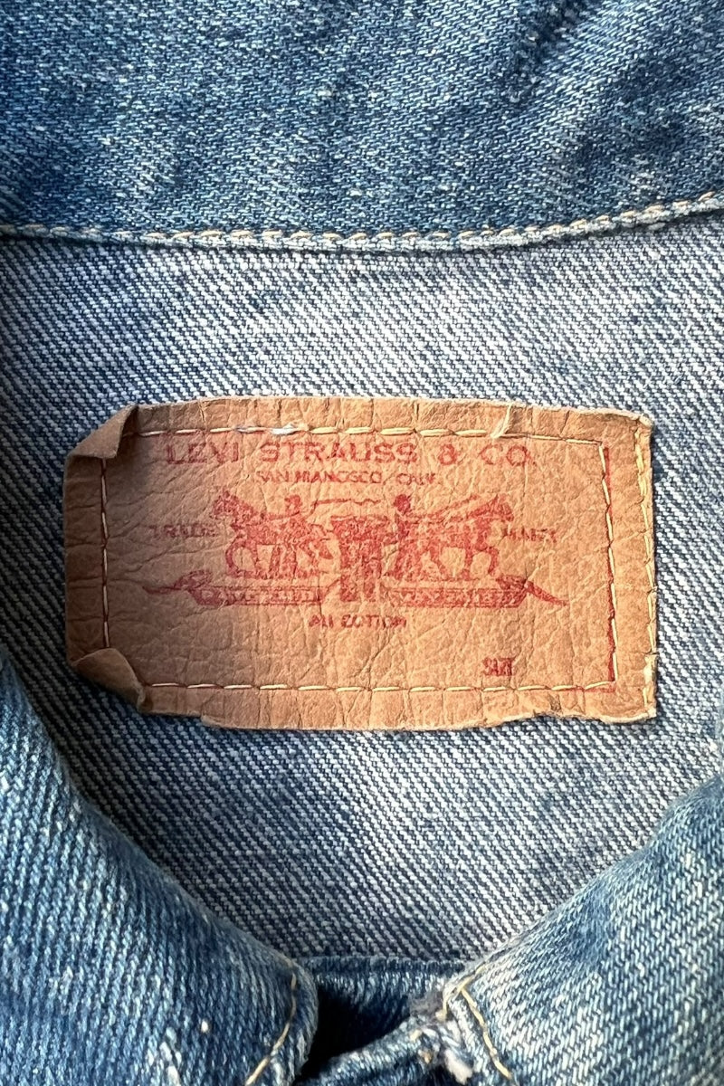 80s-90s BIG E 3RD TYPE DENIM JACKET REPLICA / INDIGO [SIZE: M USED]