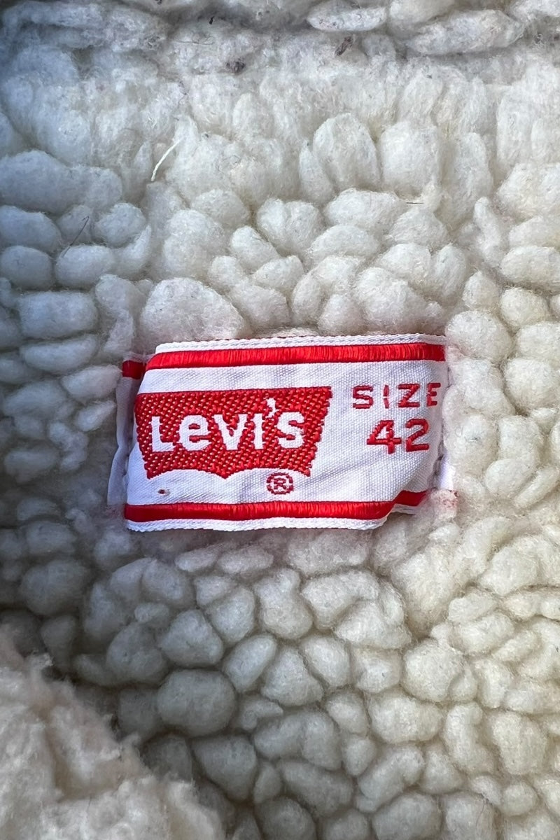 70'S BOA DENIM JACKET / INDIGO [SIZE: 42 USED]