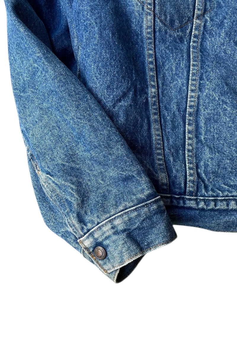 70'S BOA DENIM JACKET / INDIGO [SIZE: 42 USED]