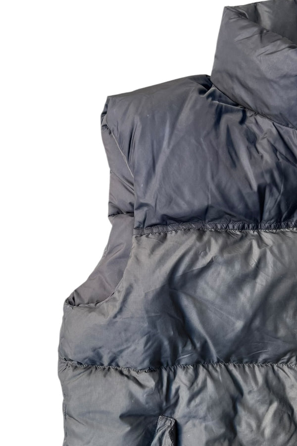 Y2K EARLY 00'S 700 FILL NYLON PUFF VEST / BLACK [SIZE: L USED]