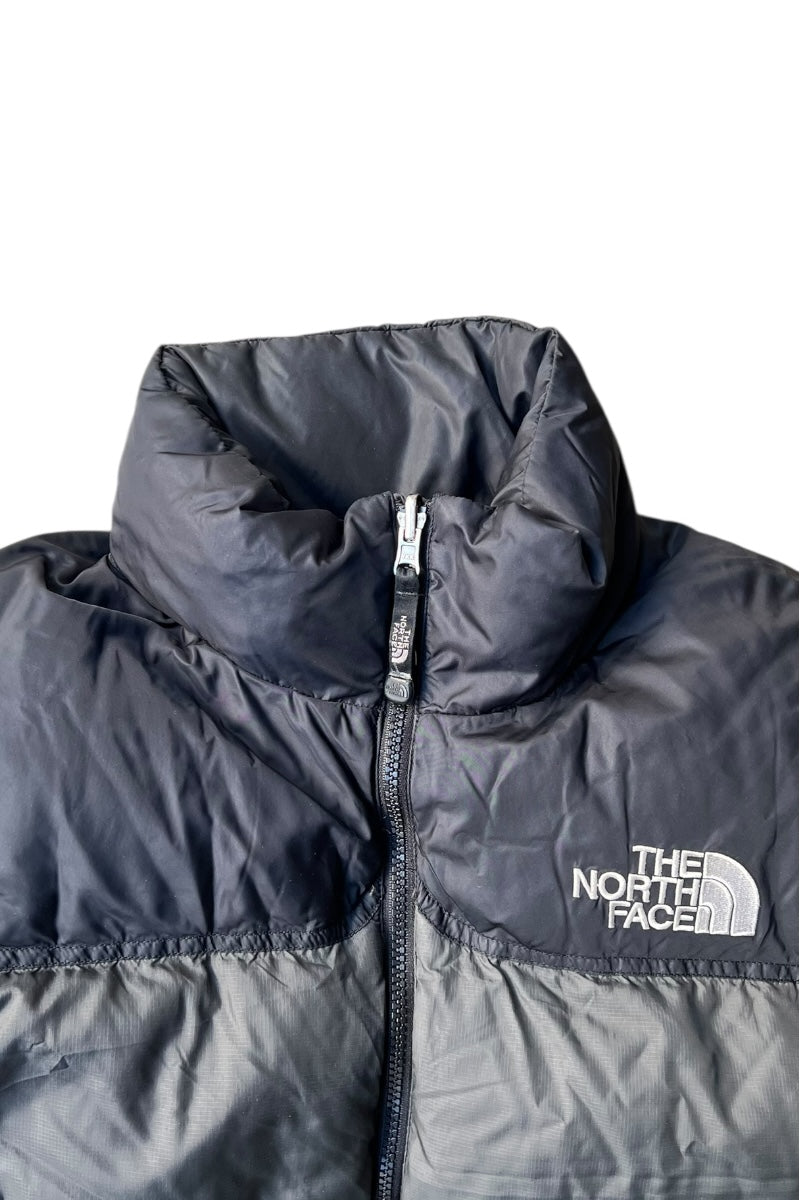 Y2K EARLY 00'S 700 FILL NYLON PUFF VEST / BLACK [SIZE: L USED]