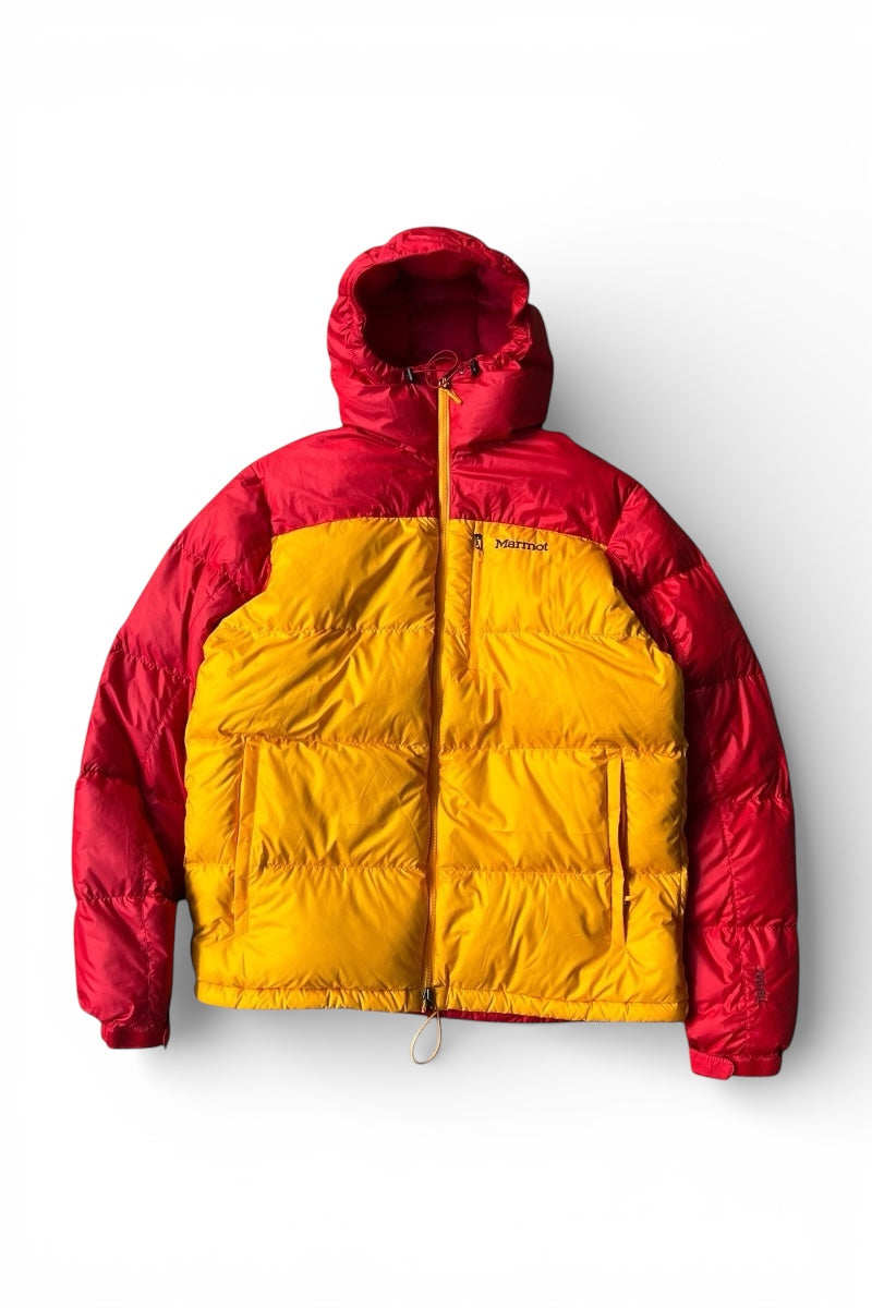 22'S BI-COLOR 700-FILL DOWN JACKET / YELLOW [SIZE: L USED]